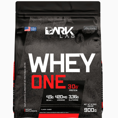 Whey Protein One Refil 900g Dark Lab - Proteina com BCAA, Glutamina, Arginina — foto 1 — Achou Levou Brasil