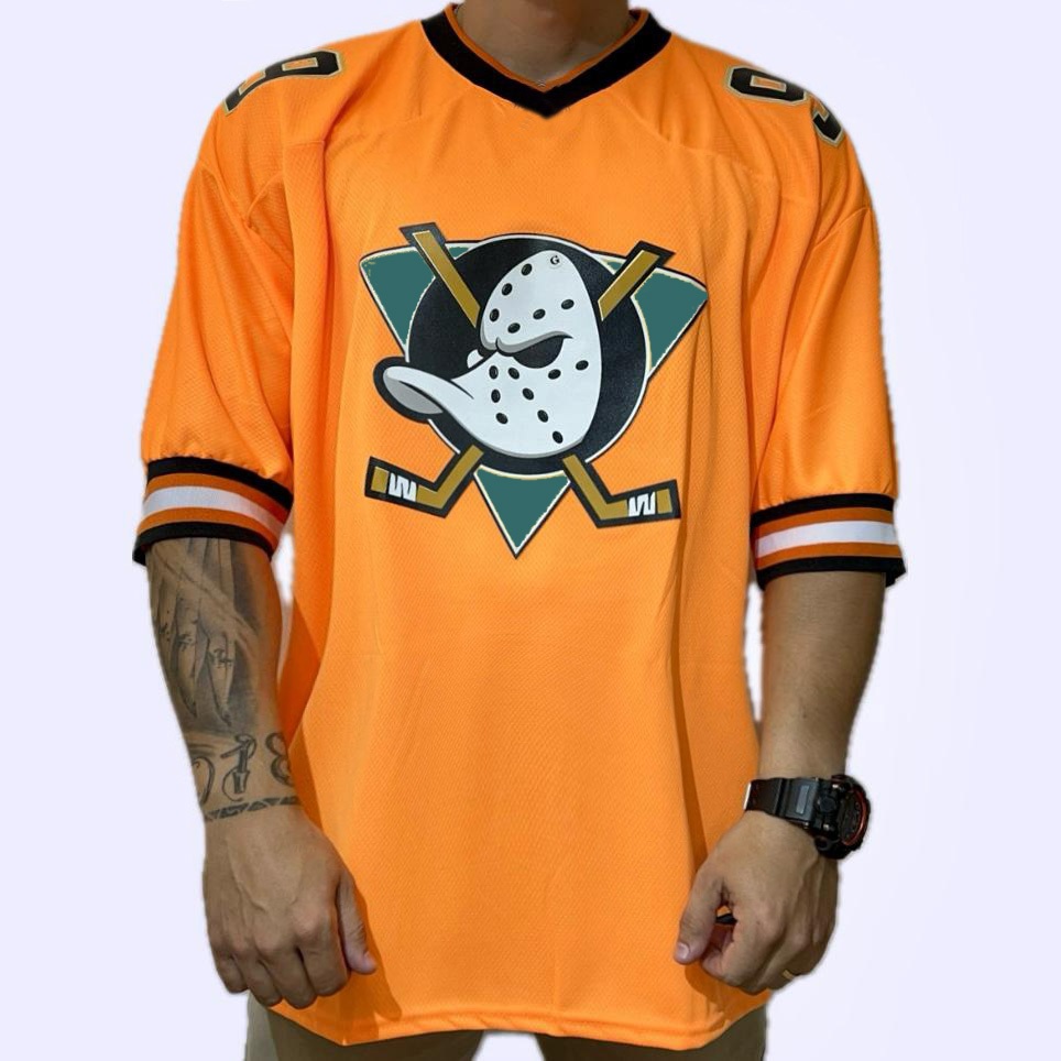 Camisa hoquei Ducks Super Patos Laranjada Oversized Unissex | Shopee Brasil