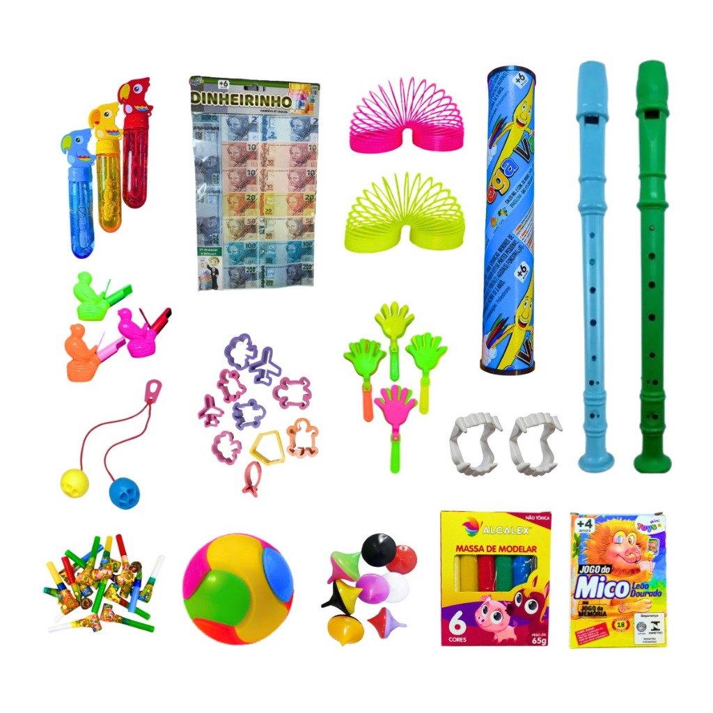 Kit 60 Prendas Festa Junina Infantil Brindes Educativos Sortidos Para ...