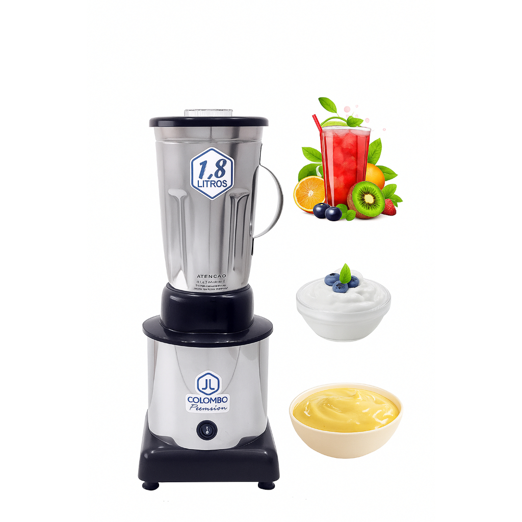 Liquidificador Industrial 1,8L Alta Rotação 100% Inox Profis