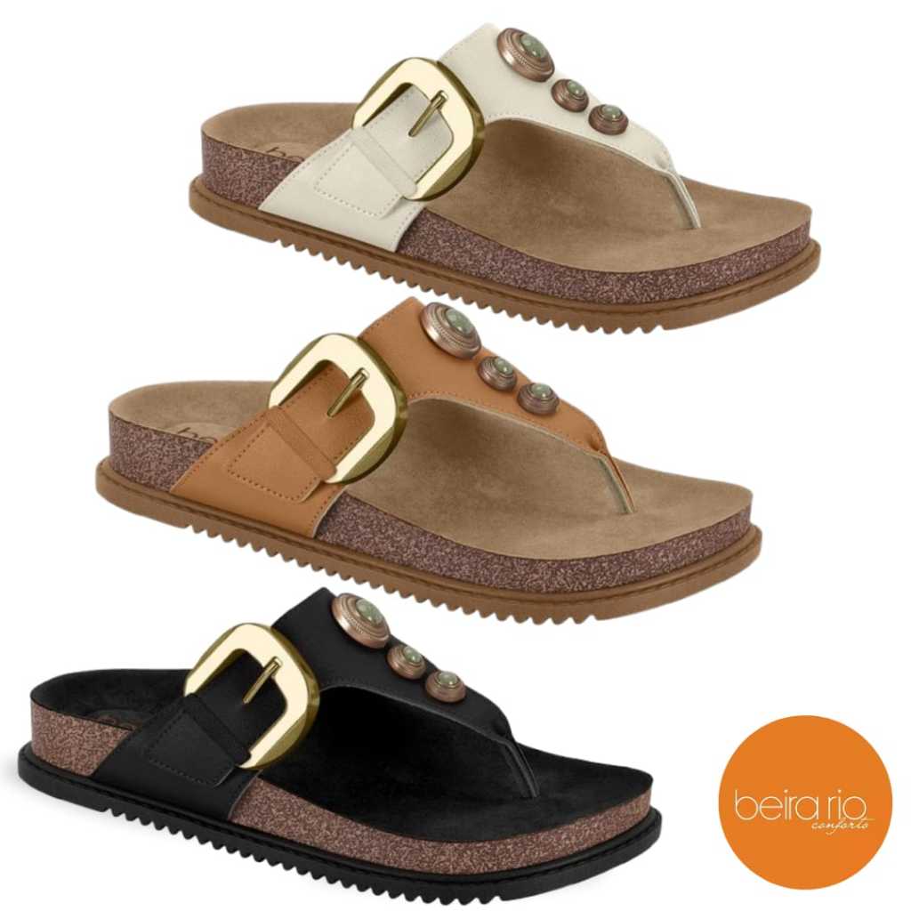 Sandalia Flat Beira Rio conforto