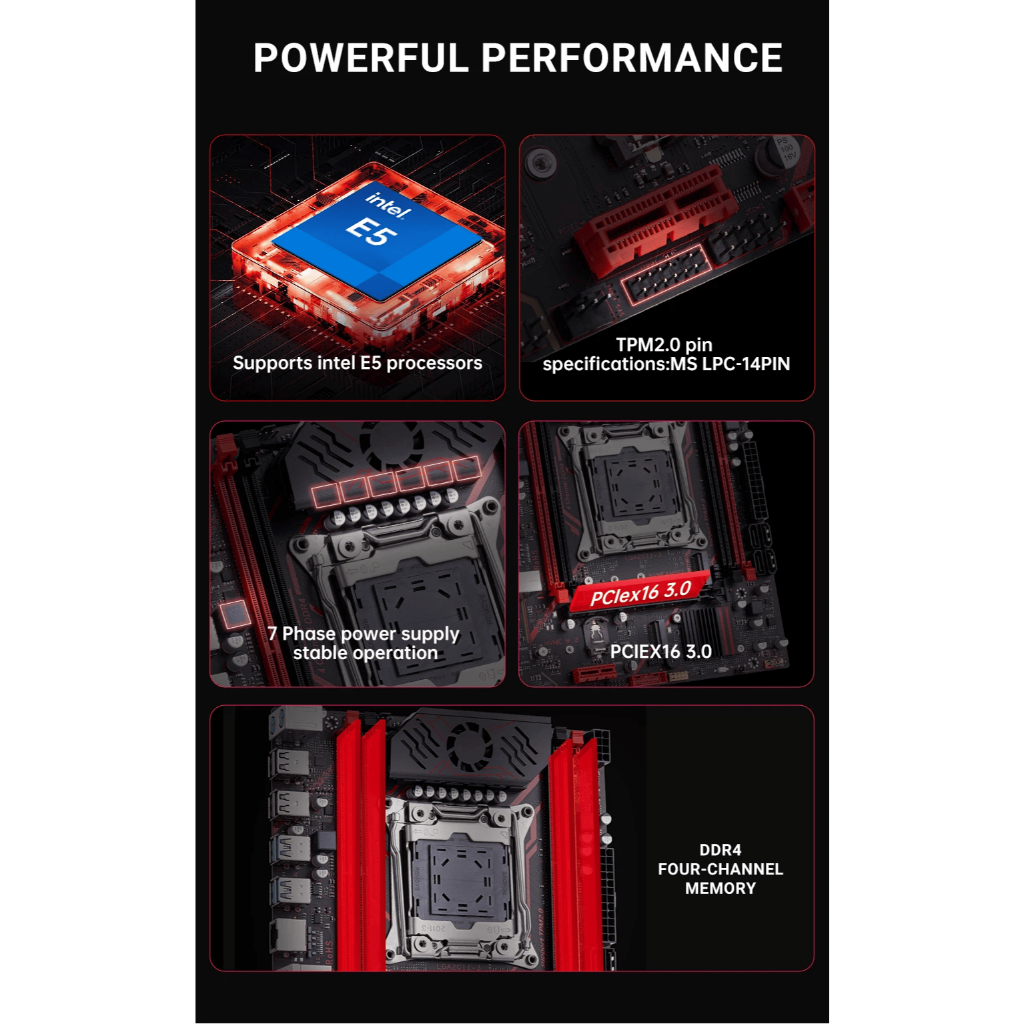 PLACA-MÃE QIYIDA X99 H9S TPM 2.0 - ALTO DESEMPENHO PARA GAMES