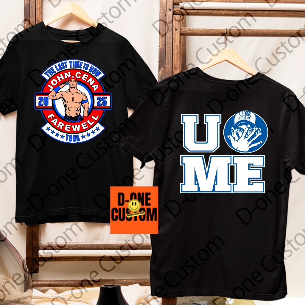 Camisa Camiseta John Cena Farewell Last Tour 2025 Logo WWE Lutador Americano Ator Filme