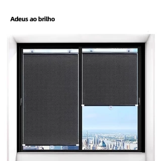 Cortina Persiana Com Ventosas Para Janela Sala De Estar Baixa Luminosidade