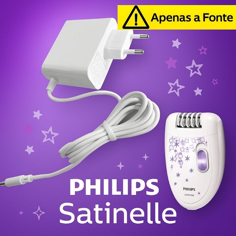 Fonte para Depilador Philips Satinelle Carregador | Fio Longo