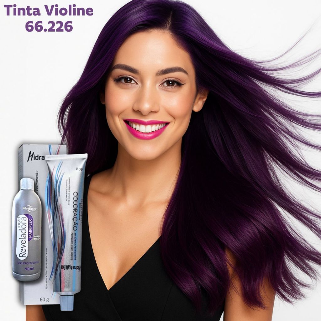 Tinta Roxa para Cabelo Tom 66.226 Violine com Cor Intensa e