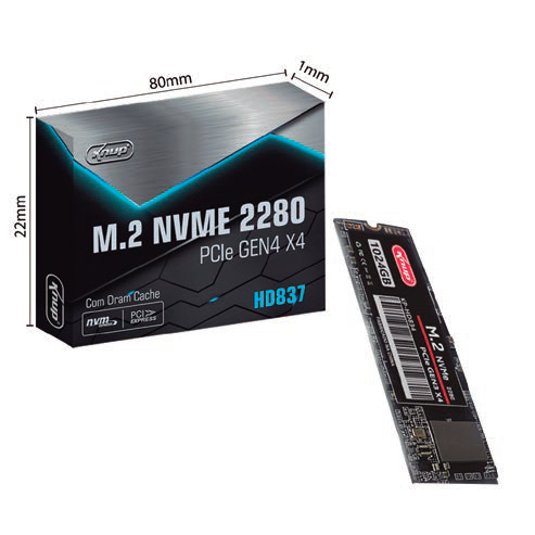 SSD M.2 NVMe Knup PCIe Gen4x4 1TB KP-HD837 up to 7000mb/s Express