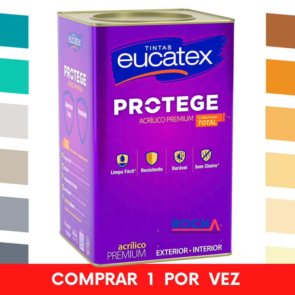 Tinta Parede Lavável Anti Mofo Protege 18L Eucatex