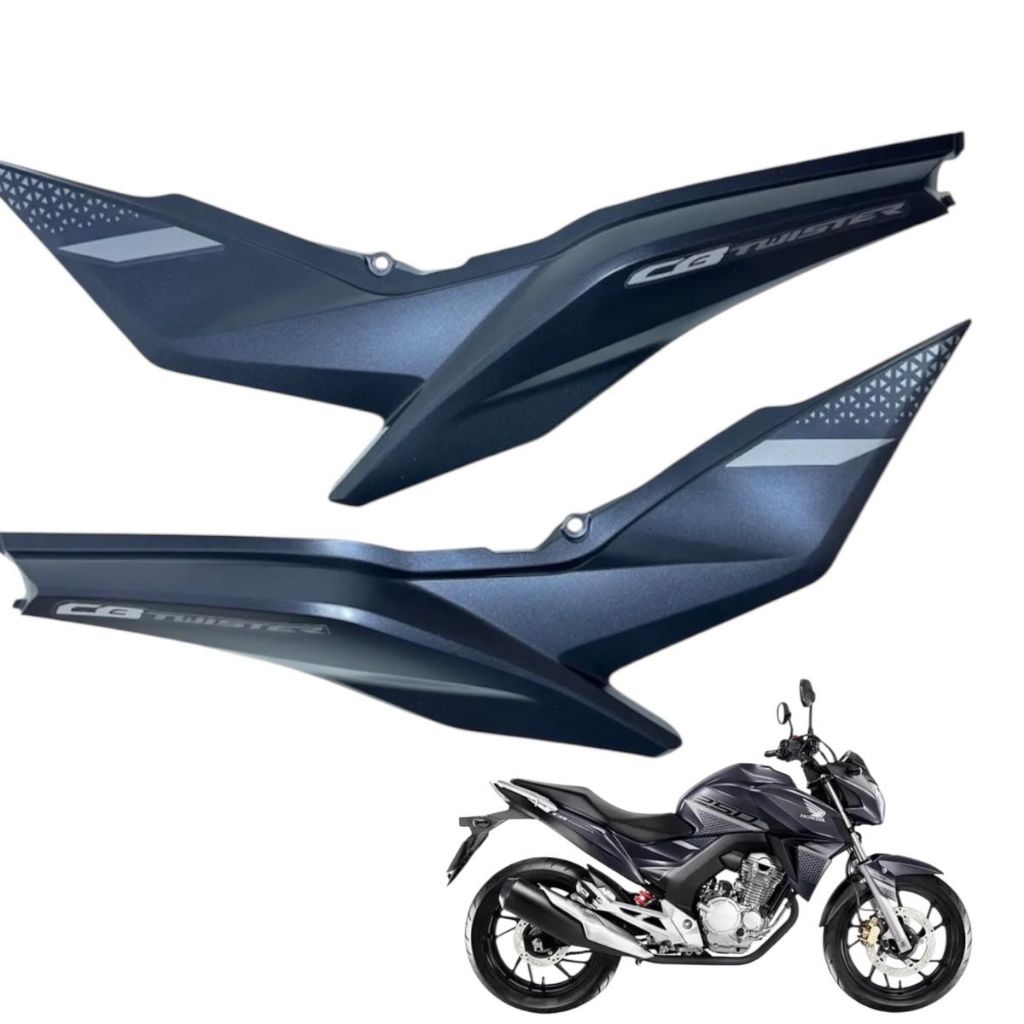 CARENAGEM TRASEIRA RABETA CB 250 f Twister Preto Fosco 2022