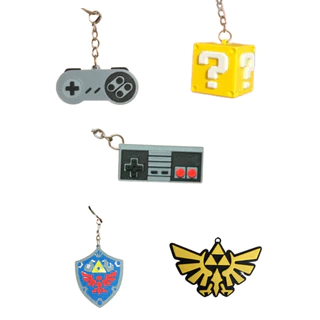 Chaveiros Variados com Tema Nintendo, Mario e Zelda