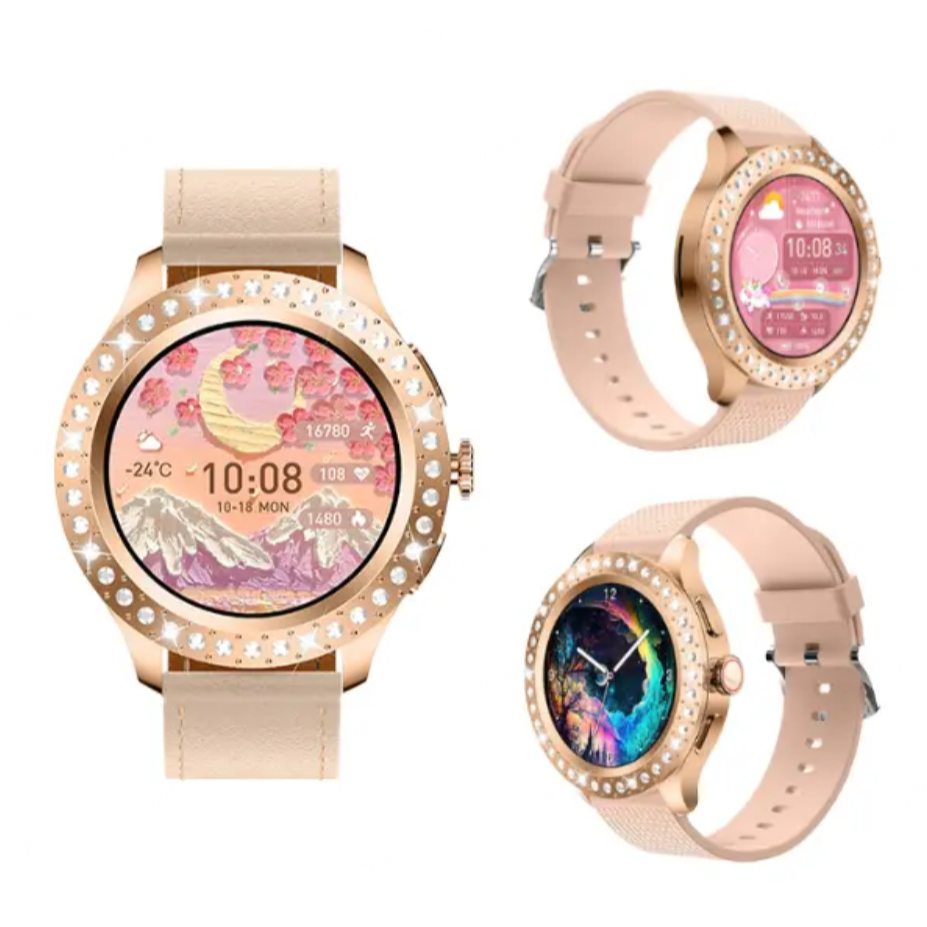 Relógio Smartwatch Feminino com 3 Pulseiras+Pulseira-Kit Presente ...