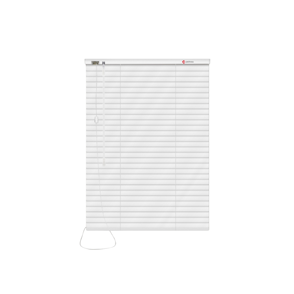 Persiana Horizontal PVC Blackout Vários Tamanho Cortina Grande 25mm Cor Branca