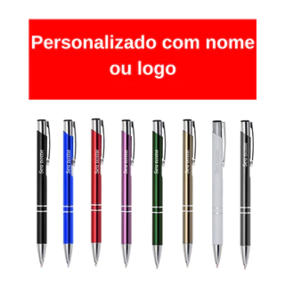 10/15/20/25/30/40/50 Caneta Metal Personalizadas a Laser com nome ou logo