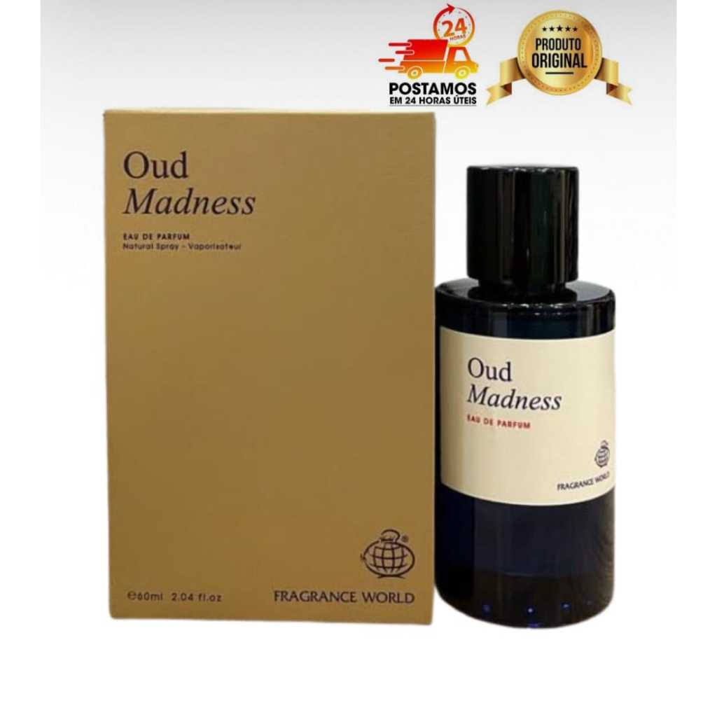 Perfume Árabe Unisex Oud Madness Fragrance World Eau de Parfum