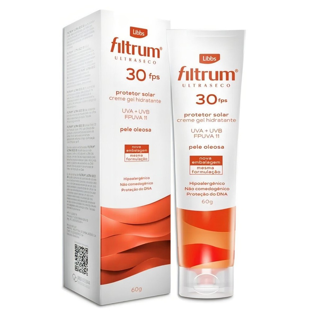 Protetor Solar Filtrum Ultra Seco FPS 30 Gel Creme com 60g | Shopee Brasil