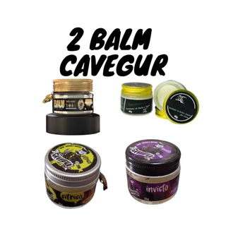 Kit 2 Balm para barba - 2 Balm cavegur - 2 Balm invictos - 2 balme pra barba