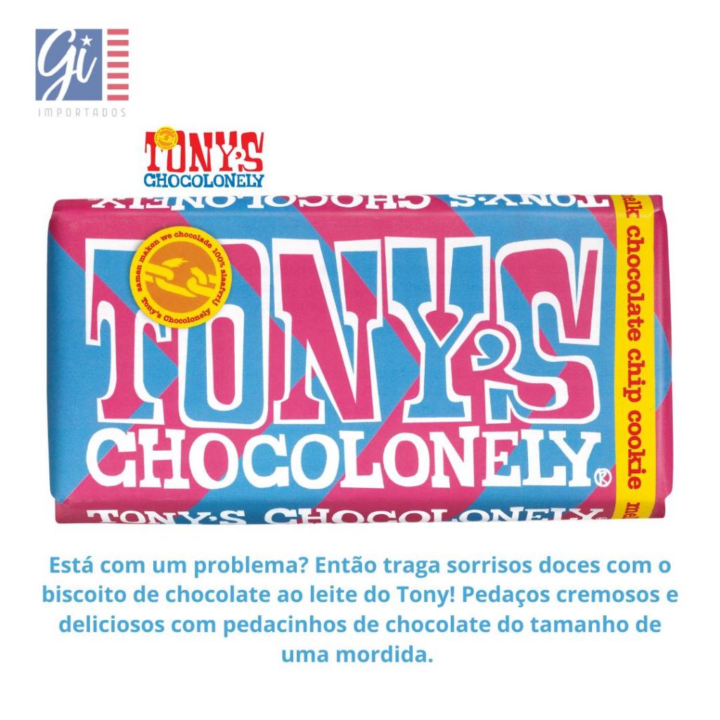 Chocolate Tony's - Ao leite com Cookies 180g