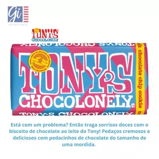 Chocolate Tony's - Ao leite com Cookies 180g