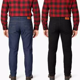 Kit 2 Calças Masculina Jeans Tradicional Reforçada Confortável para Trabalho Pesado Corte Reto
