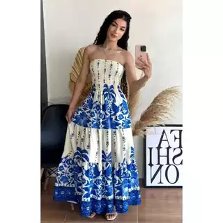 VESTIDO ESTAMPADO TOMARA QUE CAIA
