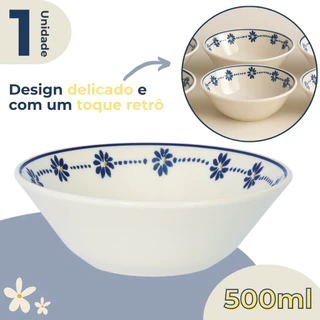 Tigela Bowl 500ml Margaridas Cumbuca Caldo Sopa Cereais Conic Biona Oxford em Oferta na Shopee