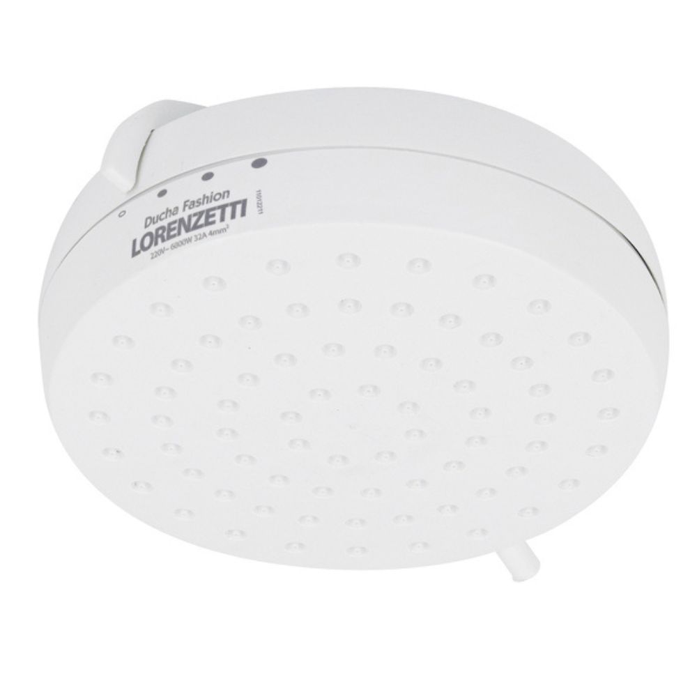 Chuveiro Lorenzetti Fashion Multitemperatura 220V 6800W Branco Redondo ...