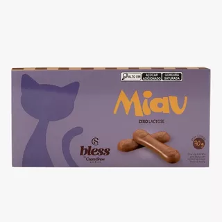 Tablete Miau Bless Zero Lactose ao Leite 70g Cacau Show em Oferta na Shopee