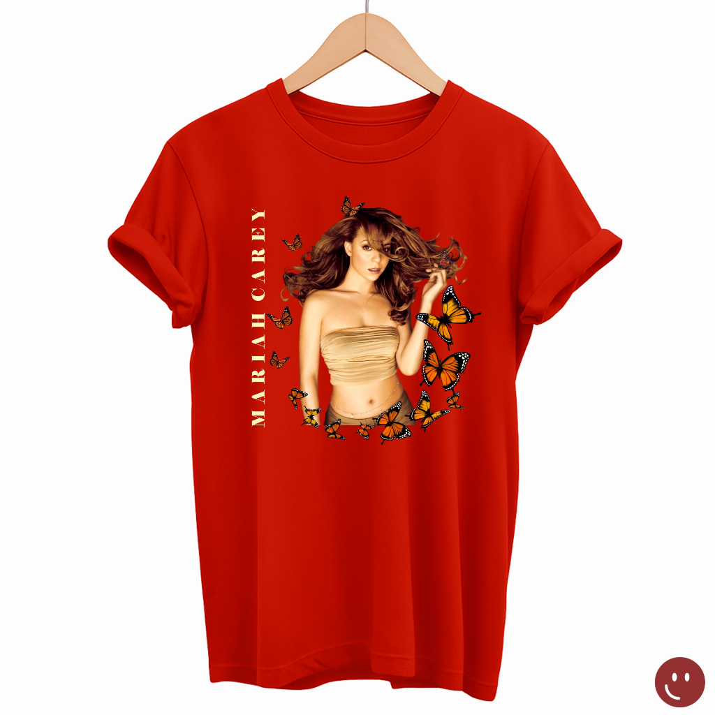 Tshirt Camiseta Unissex Cantora Mariah Carey Música Pop