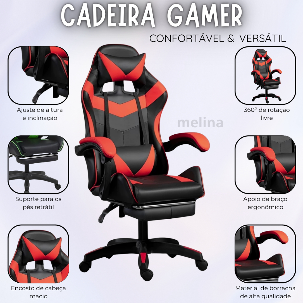Cadeira Gamer Ajuste Braço na Black Friday 2025 | BuscaProdutos
