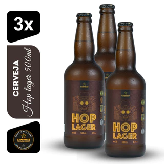 Cerveja Hop Lager Campinas 500ml (3un)