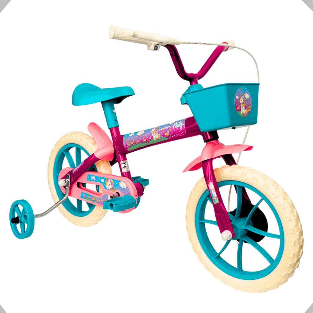 Bicicleta Bike Infantil Aro 12 De 3 A 5 anos Com Rodinhas Cestinha ...