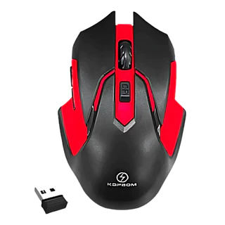 Mouse Gamer Sem Fio Kapbom KA-611 1600 DPI Ergonômico com 6 Botões USB Wireless