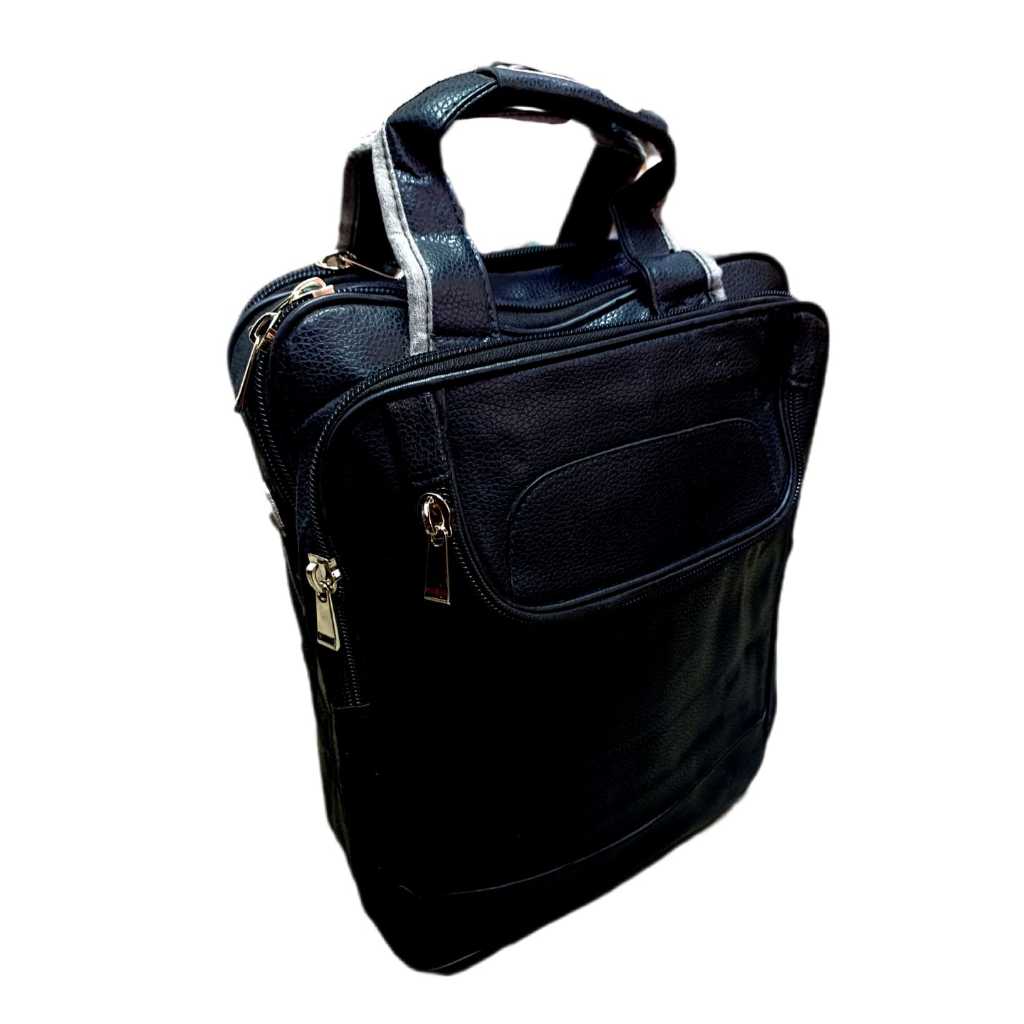 Mochila Pasta Notebook Masculina Couro Sintético 15 Polegadas Reforçada-Atacado