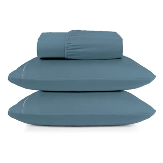 Jogo de Lençol 400 fios Berço Solteiro Casal Queen King Ponto Palito Hotel Toque Suave 02 E 03 Peças em Oferta na Shopee