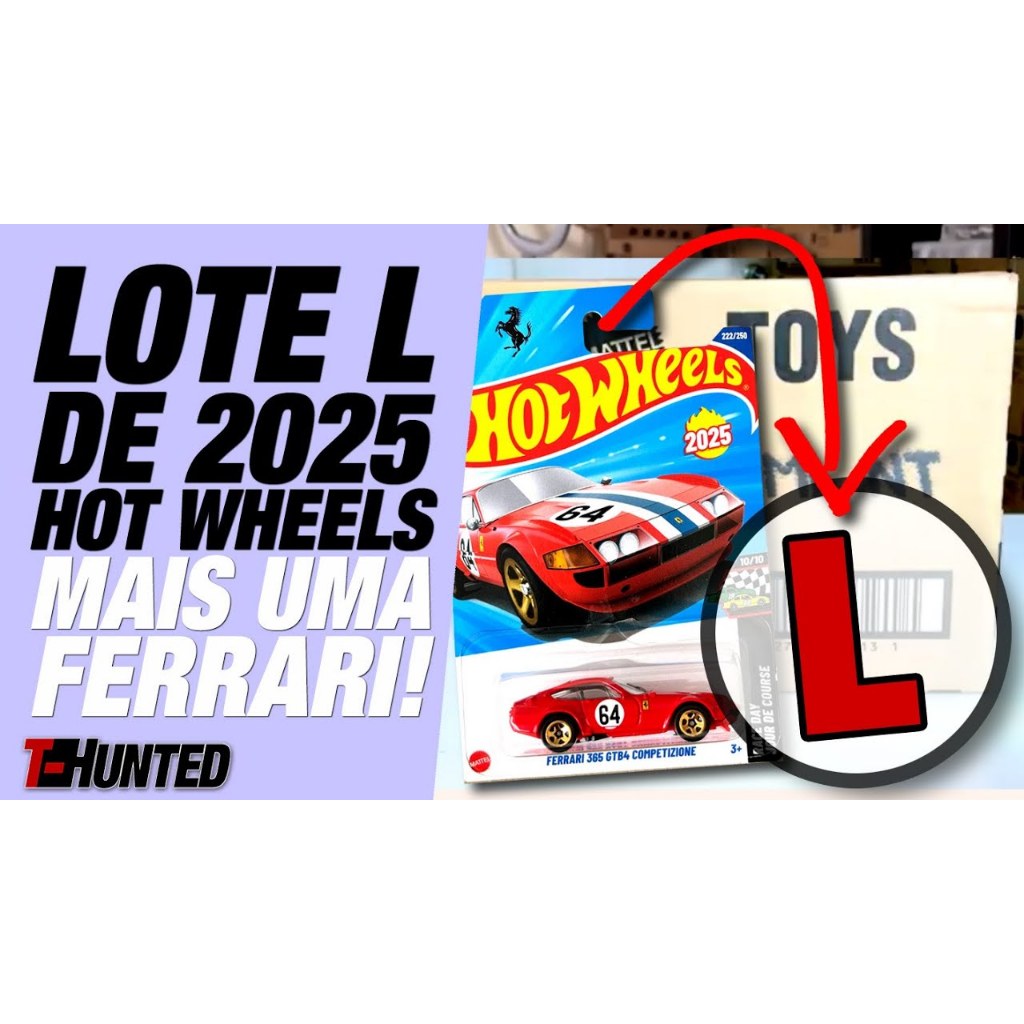 Hot Wheels Lote L 2025 Ferrari Porsche Honda S800 T-Hunt Honda