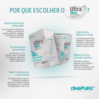 Ultra Men Multivitamínico 180 Tabletes Dynapure By Dynamo Labz