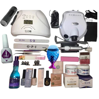 Kit Completo Volia Unhas Gel Acrygel Cabine 48w Lixadeira 30 000 rpm Bvolt em Oferta na Shopee
