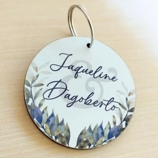 Kit 20 Chaveiros de Casamento personalizados lembrancinha padrinhos - qualquer arte