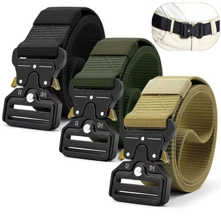 Kit 1-3 Cinto Tatico Militar Masculino Largo Em Nylon Fivela Engate Rápido Ajustável Social Moda esportivo