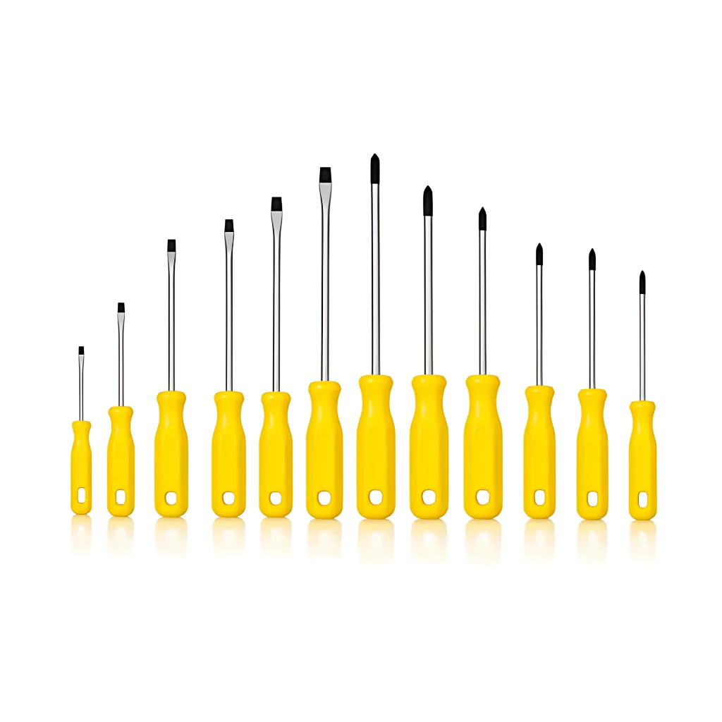 Kit 12 Chaves De Fenda E Phillips Profissional Imantado Lotus