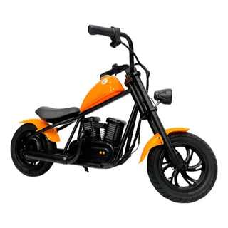 Moto Elétrica Infantil 24V Classic Mini Harley Laranja Com Luz e Som - Unitoys