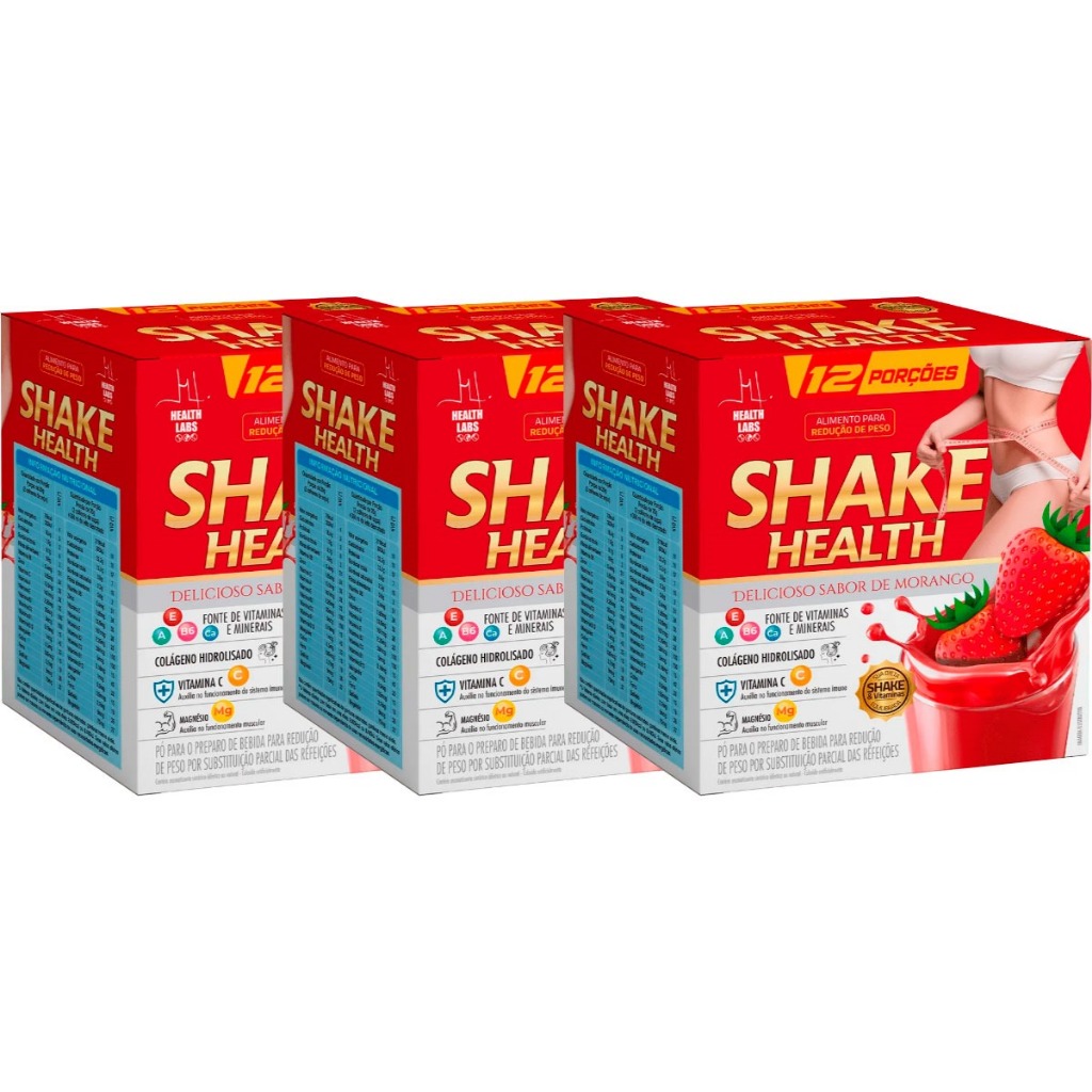 Kit 3un Shake Substituto de Refeições - 3 x 240g (Total 720g