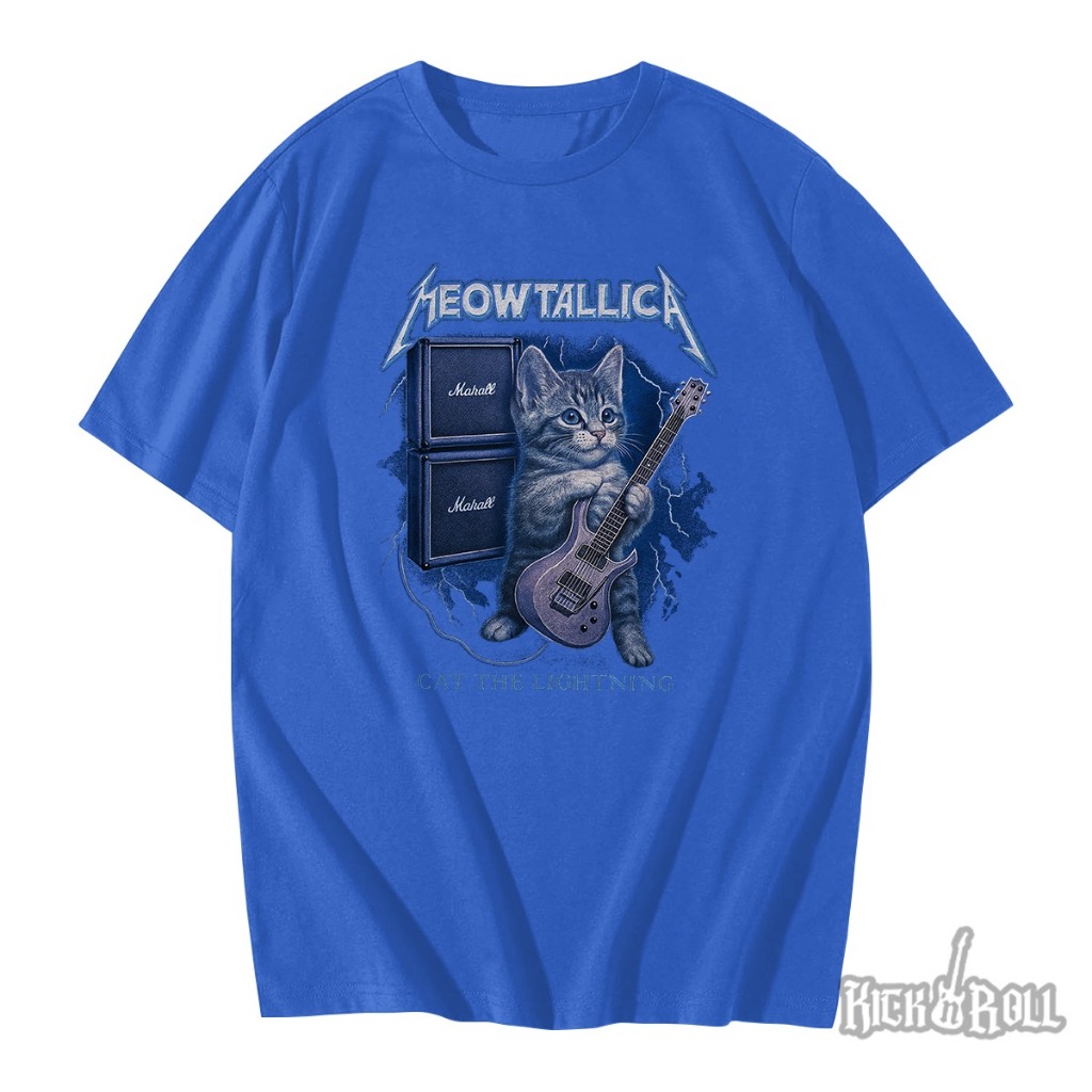 Meowtallica 猫Tシャツ　サイズL Camisa Camiseta Meowtallica Cat | Shopee Brasil