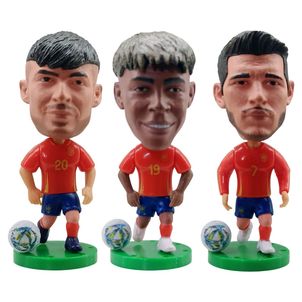 Mini Craques Jogadores Yamal, Pedri, Morata - Espanha - Miniatura ...