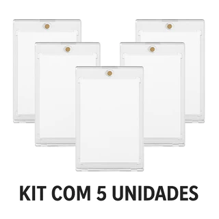 Kit com 5 Toploaders Magneticos Pokémon