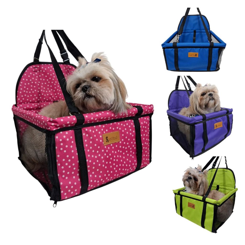Cadeirinha Assento Cadeira Pet de Carro para Cães Cachorro Gatos ATÉ 10KG -Transporte Passeio Viagem