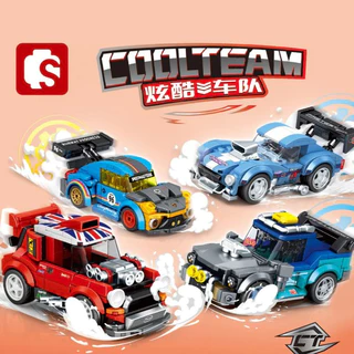 SEMBO-Blocos de construção de carros esportivos para crianças, modelo carrinhos brinquedo de montar 236 peças