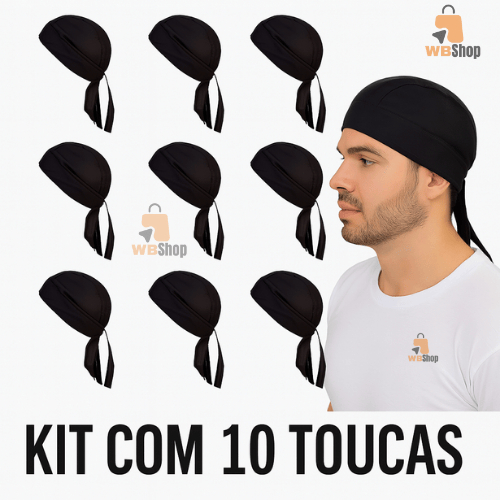 Kit 10 Touca Para Restaurante Cozinha Padaria Lenço Chef Coz