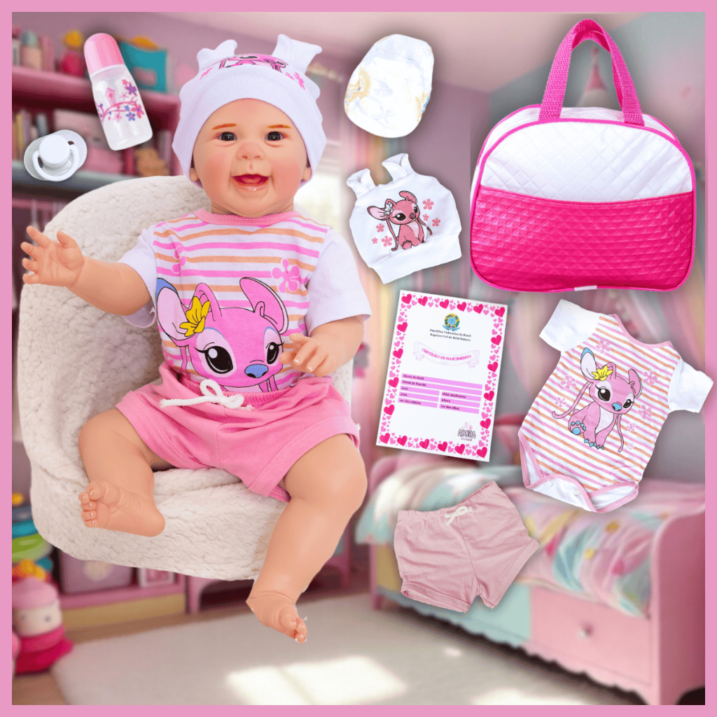 Bebê Reborn Menino Realista Original Articulado Corpo de Silicone Com Bolsa Maternidade