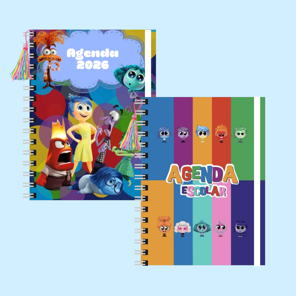 Agenda 2026 com personagem divertidamente | Shopee Brasil